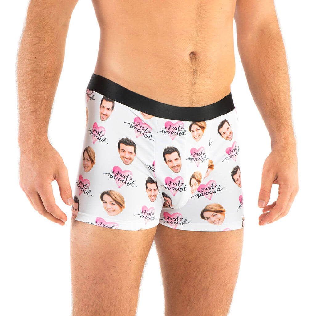 Just Married Custom Boxers