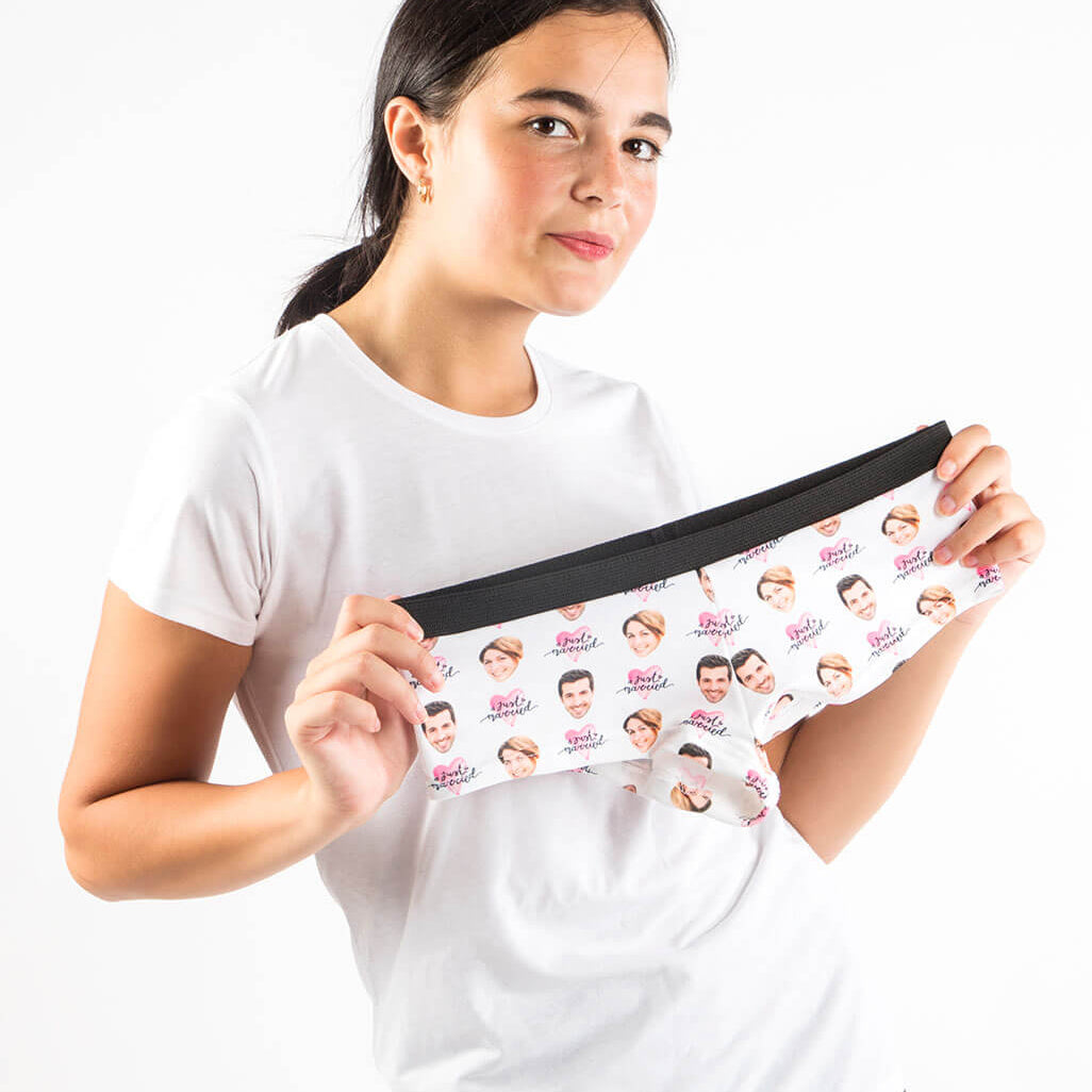 Just Married Custom Panties