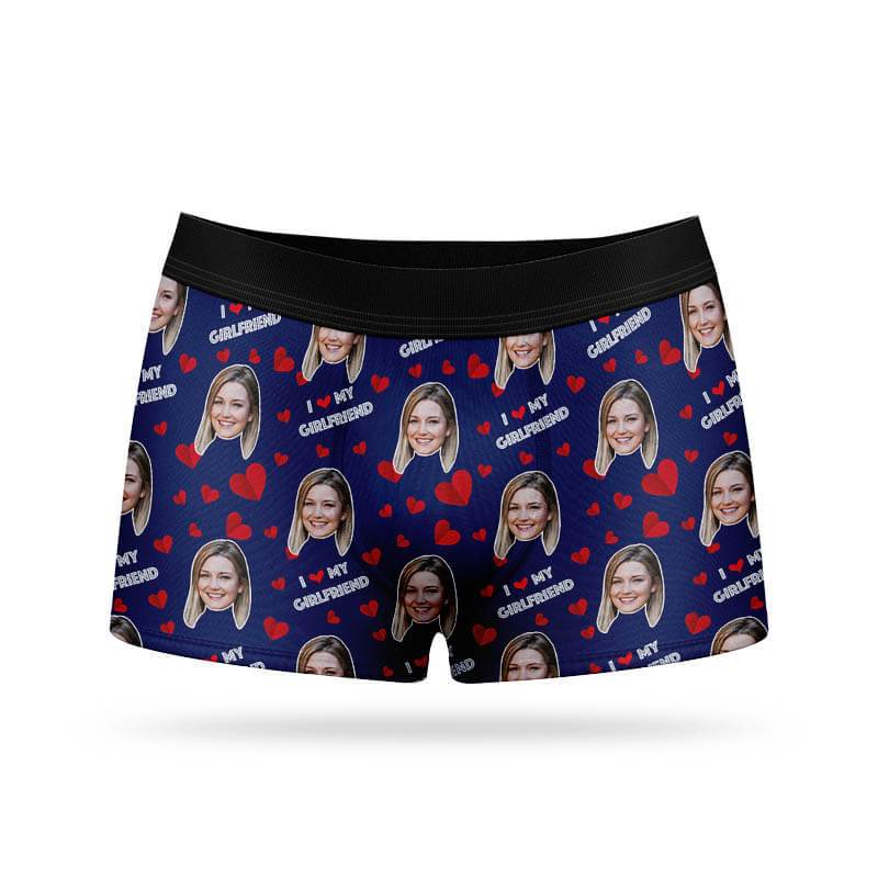 I Love My Girlfriend Custom Boxers