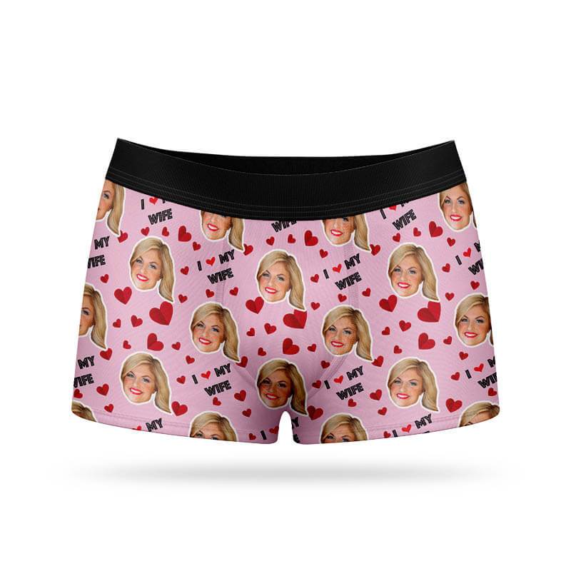 I Love My Wife Custom Boxers