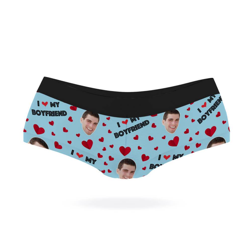 I Love My Boyfriend Panties - Custom Underwear – Super Socks