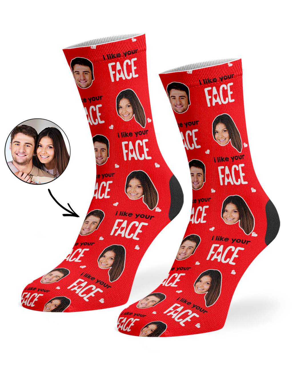 I Like Your Face Custom Socks