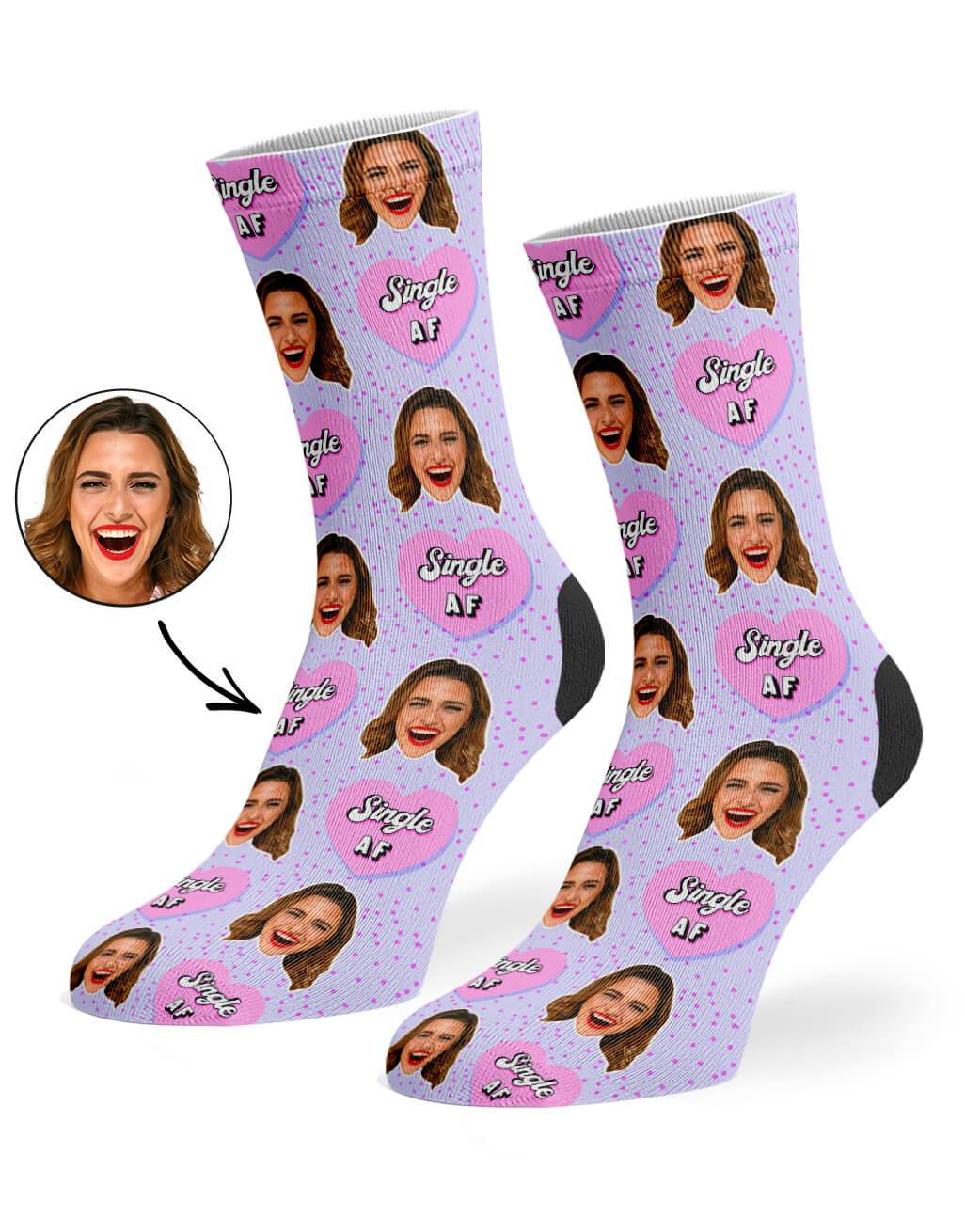 Single AF Custom Socks