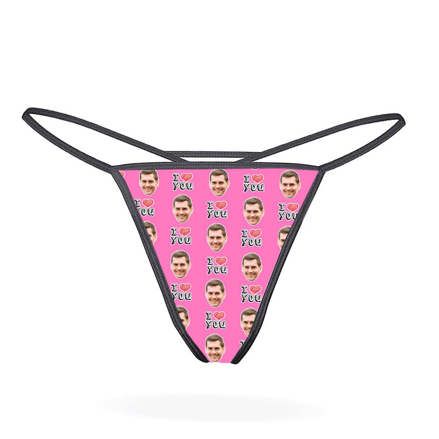 I Heart You Custom Thong