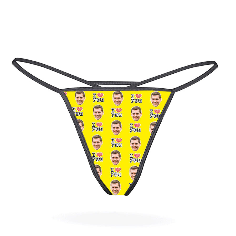I Heart You Custom Thong