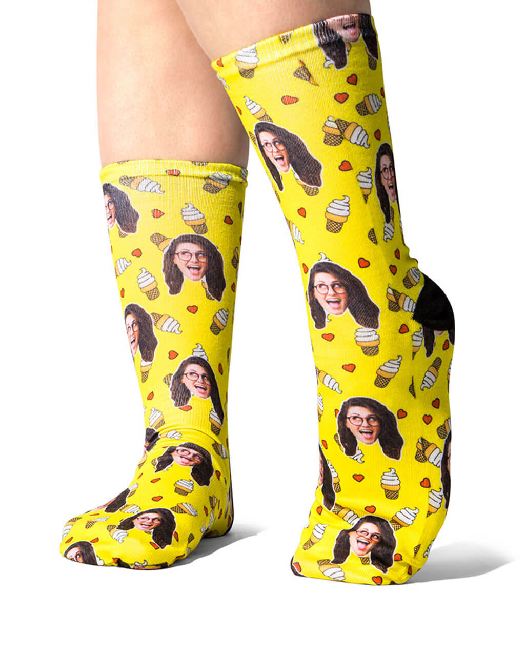 Love Ice Cream Custom Socks