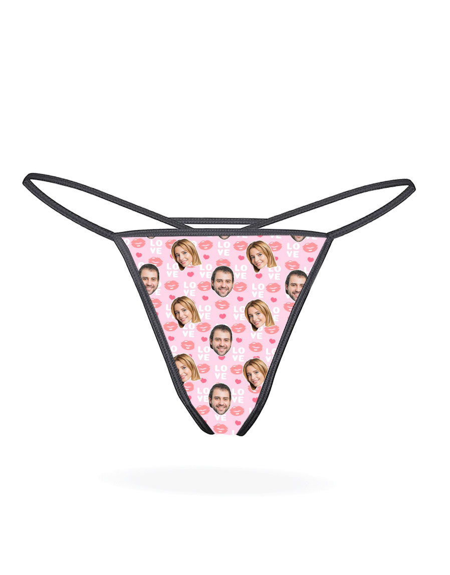 Love Lips Custom Thong