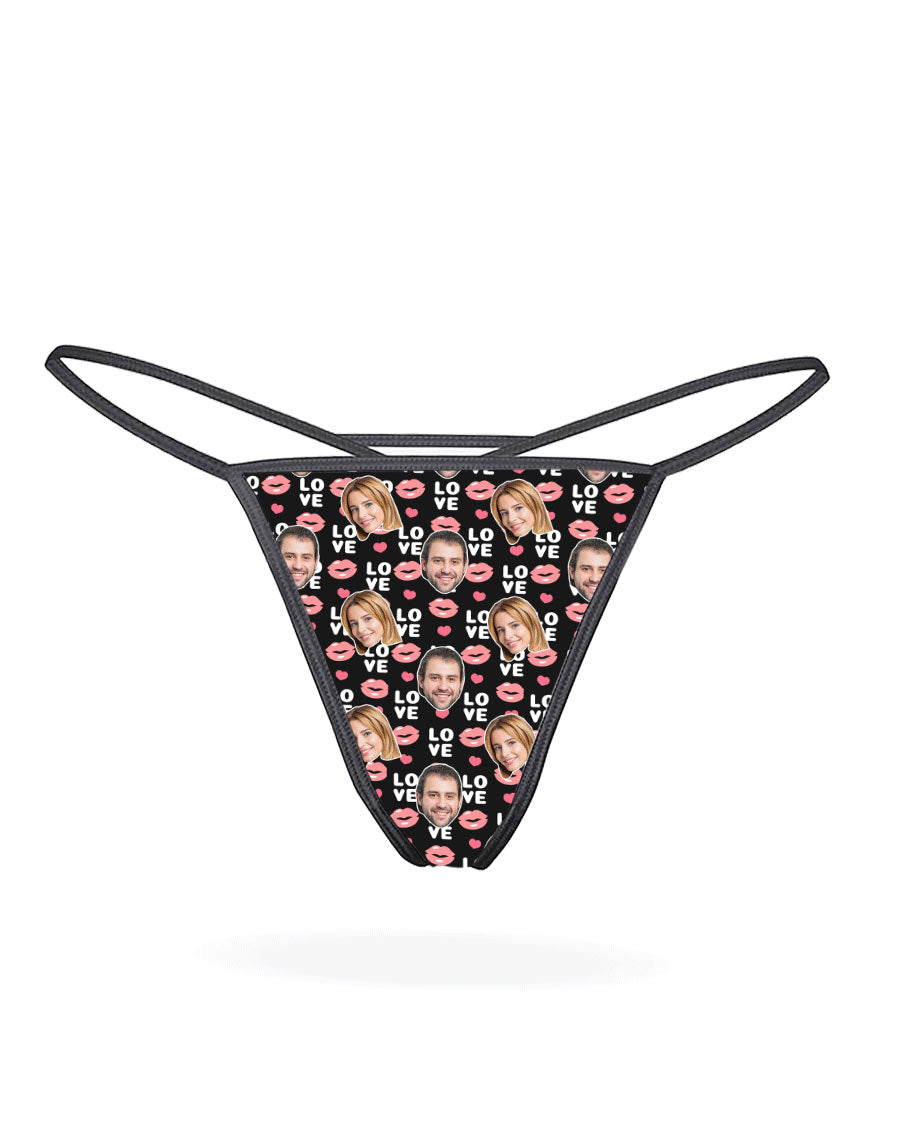 Love Lips Custom Thong