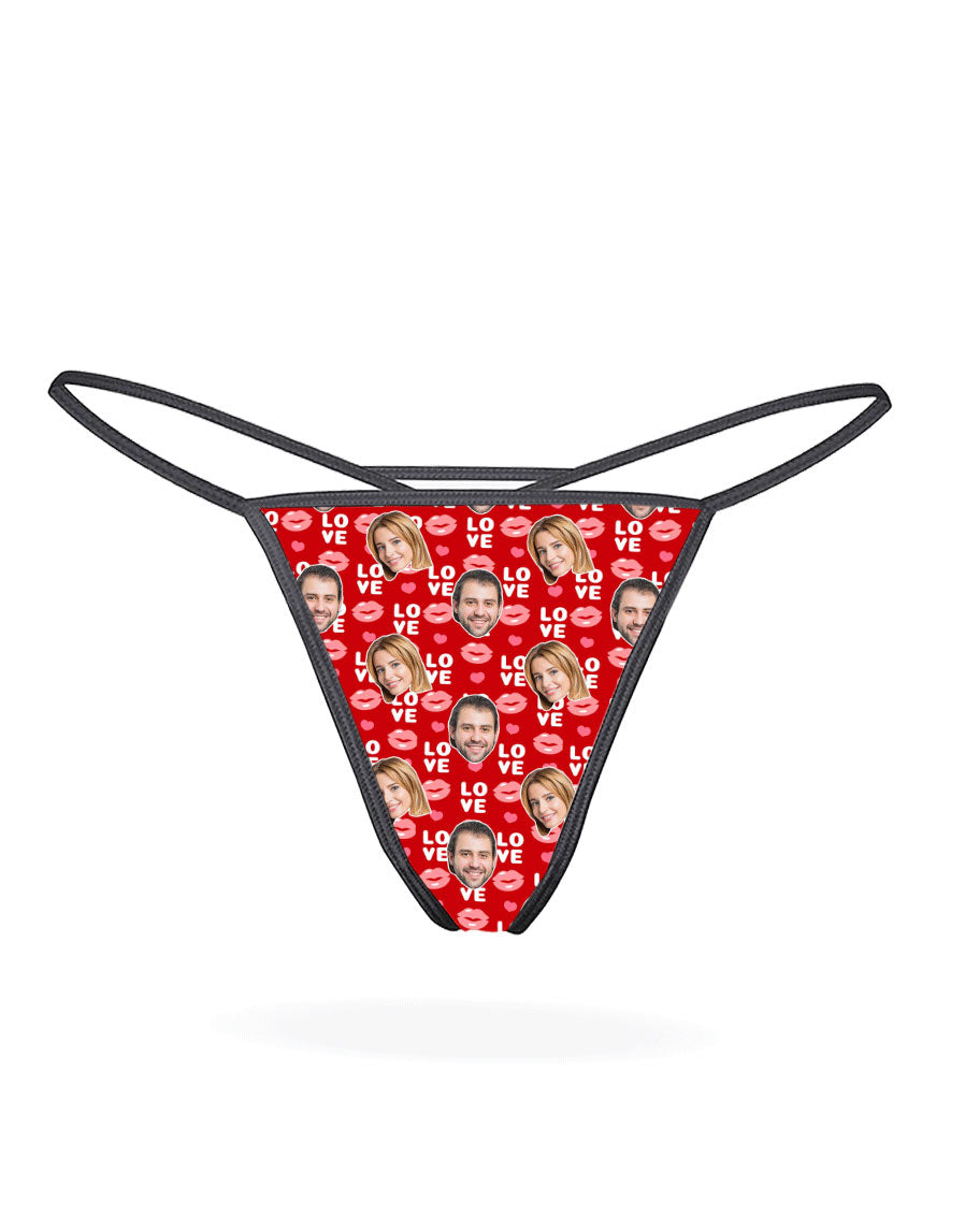 Love Lips Custom Thong