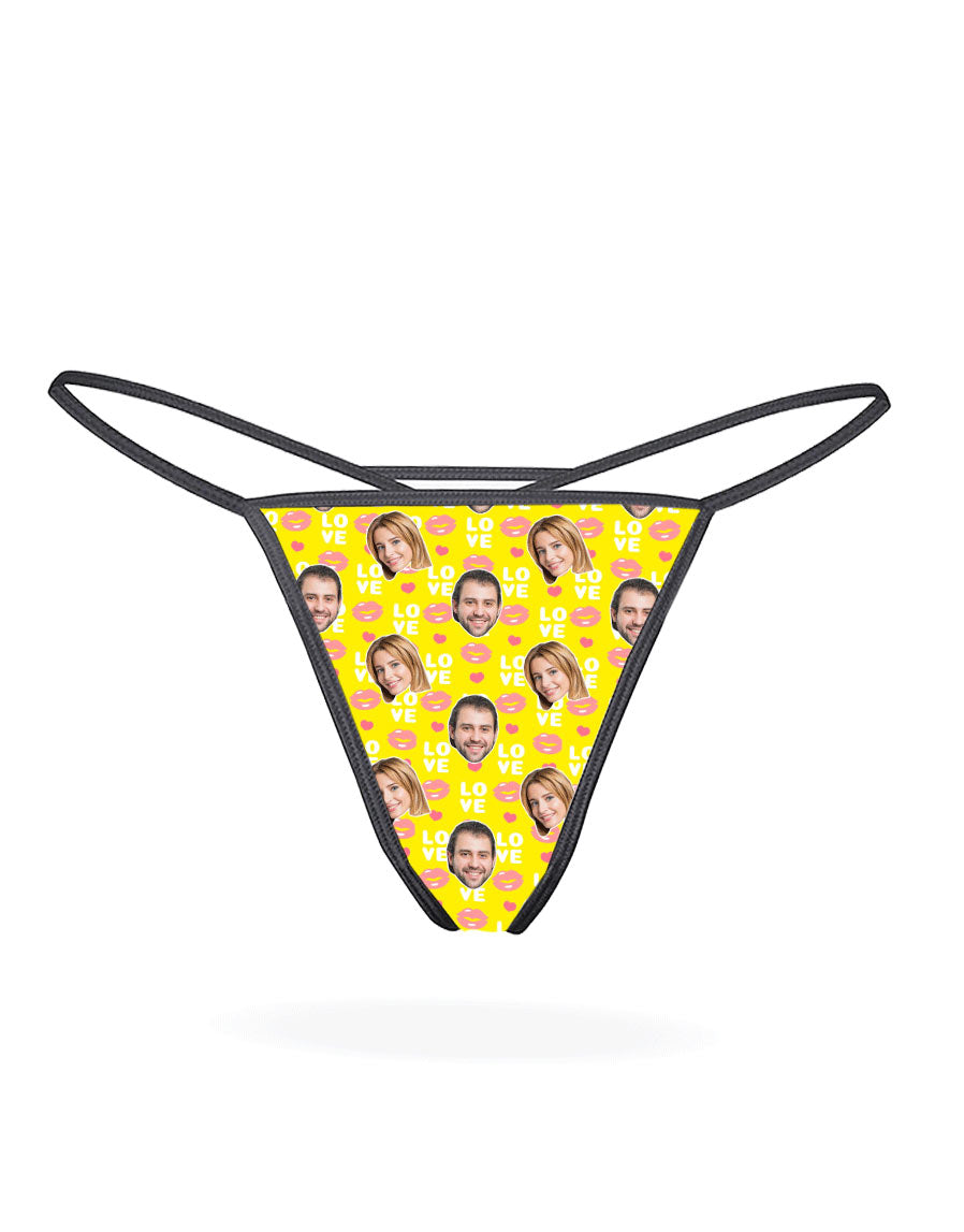 Love Lips Custom Thong