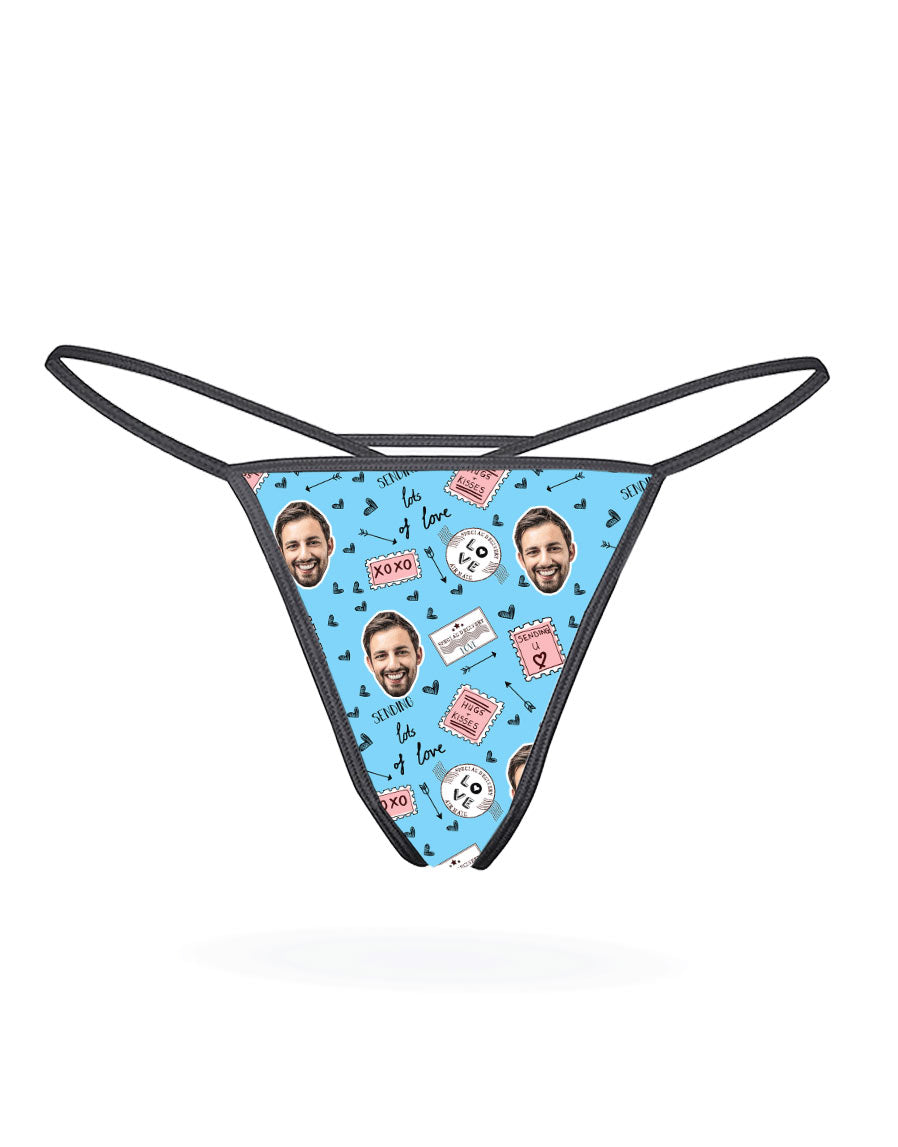 Love Stamps Custom Thong