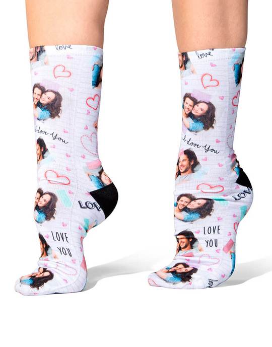 Love Scrapbook Custom Socks