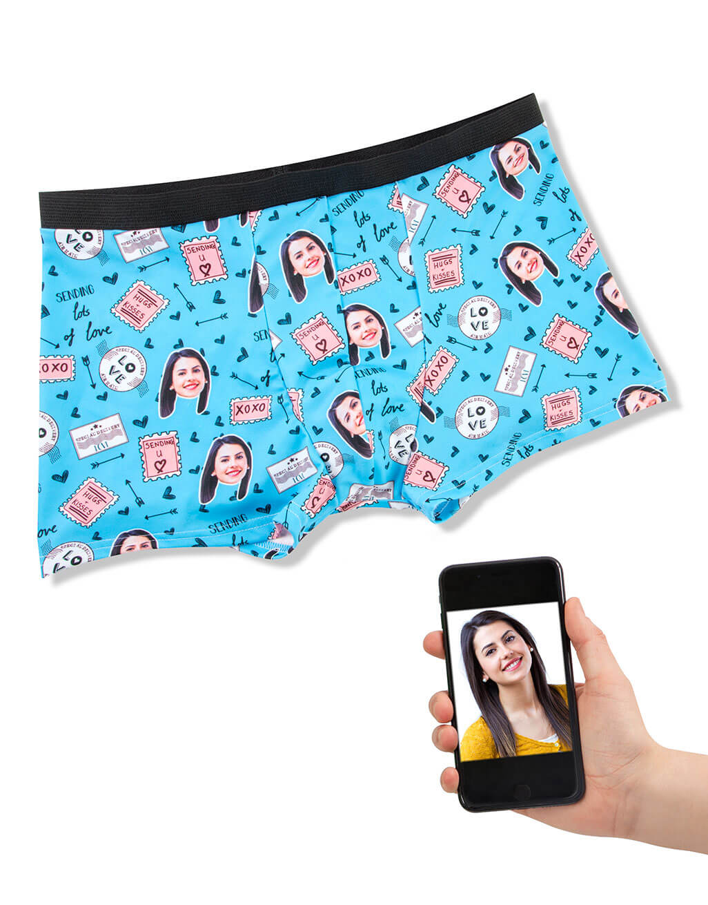 Love Stamps Custom Boxers