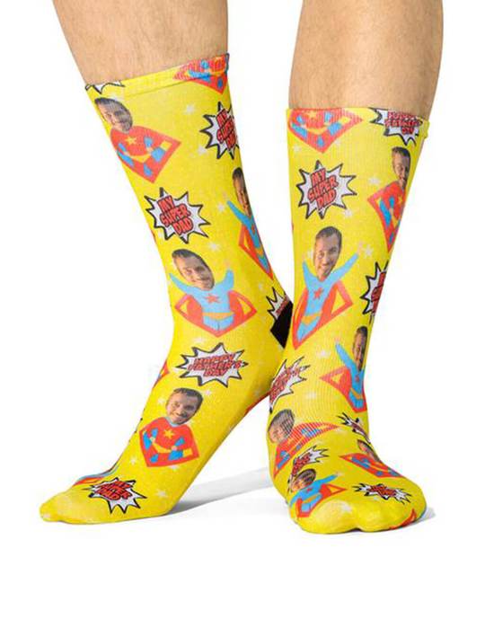 My Super Dad Custom Socks