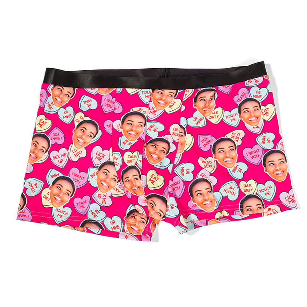 Naughty Love Hearts Custom Boxers
