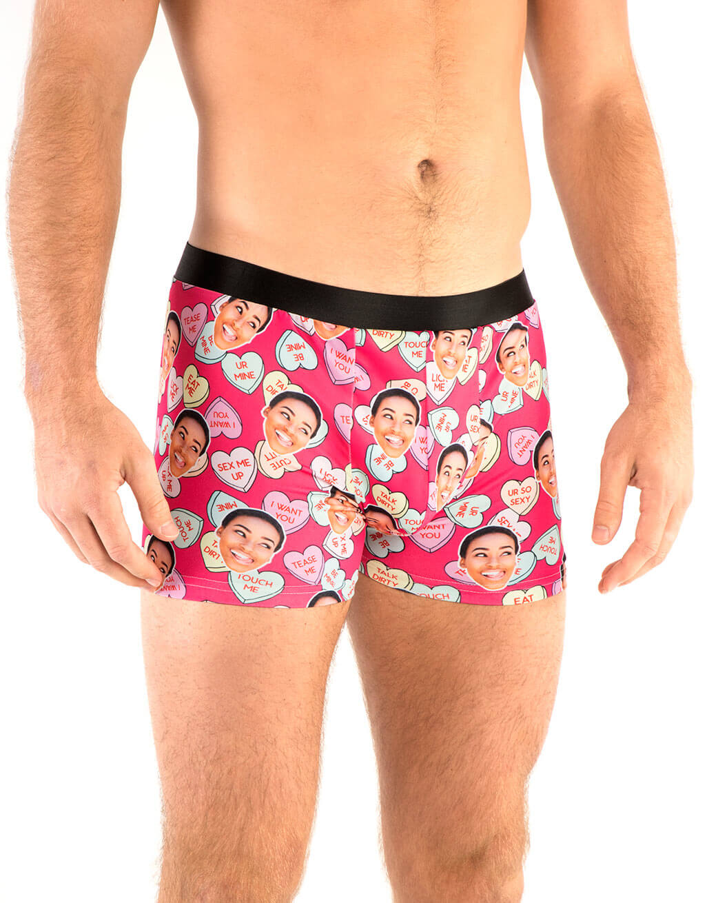 Naughty Love Hearts Custom Boxers