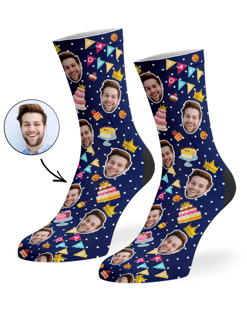 Bake Off King Custom Socks