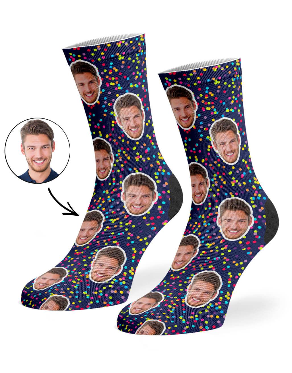 Colorful Spots Custom Socks