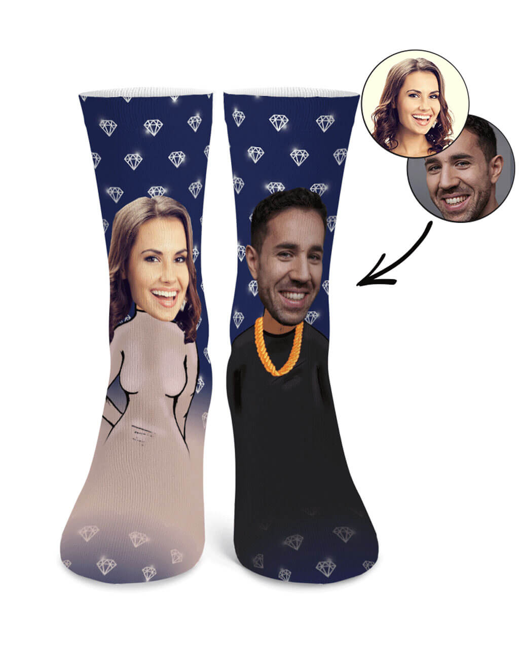Kim K & Kanye Me Custom Socks