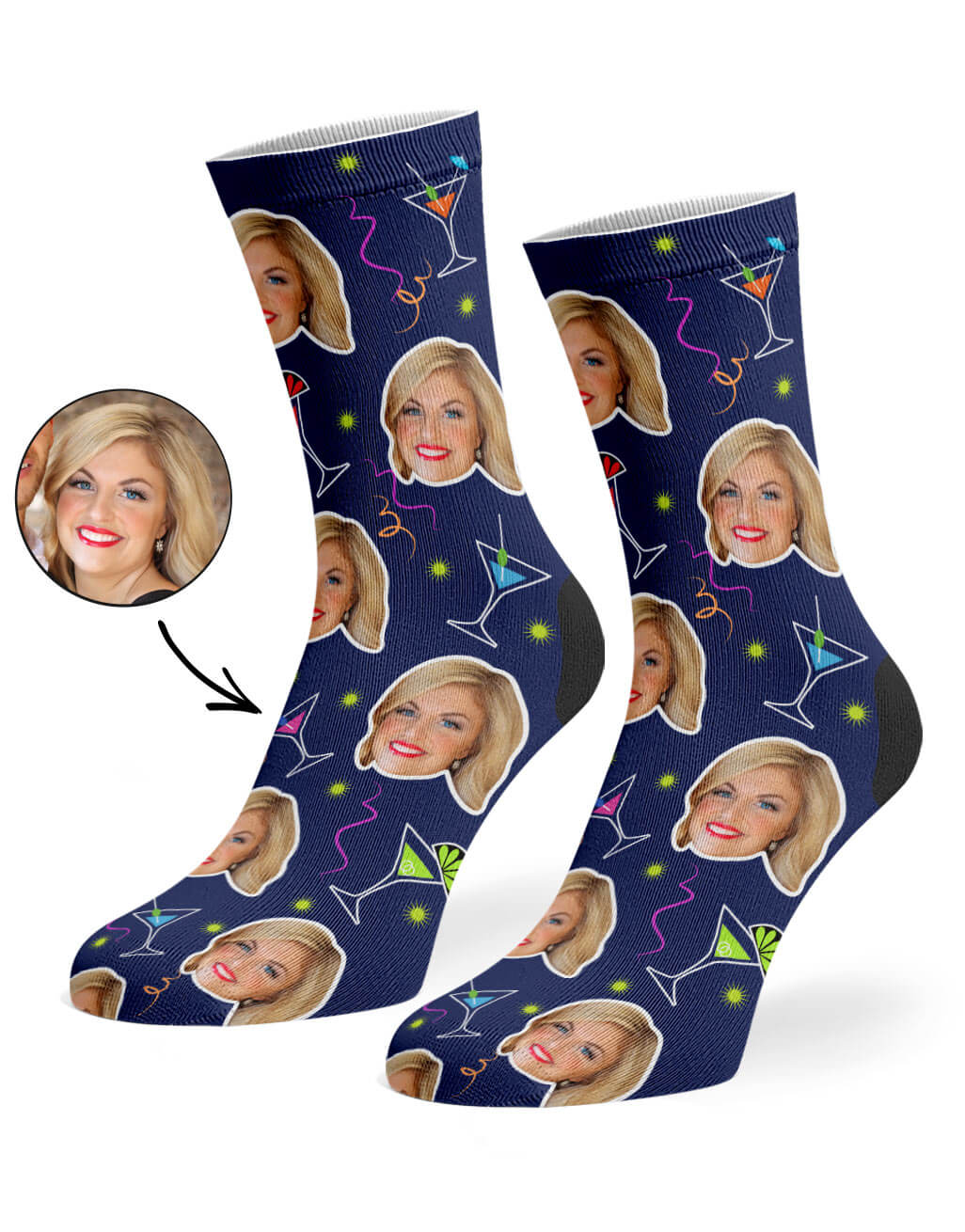 Martini Custom Socks