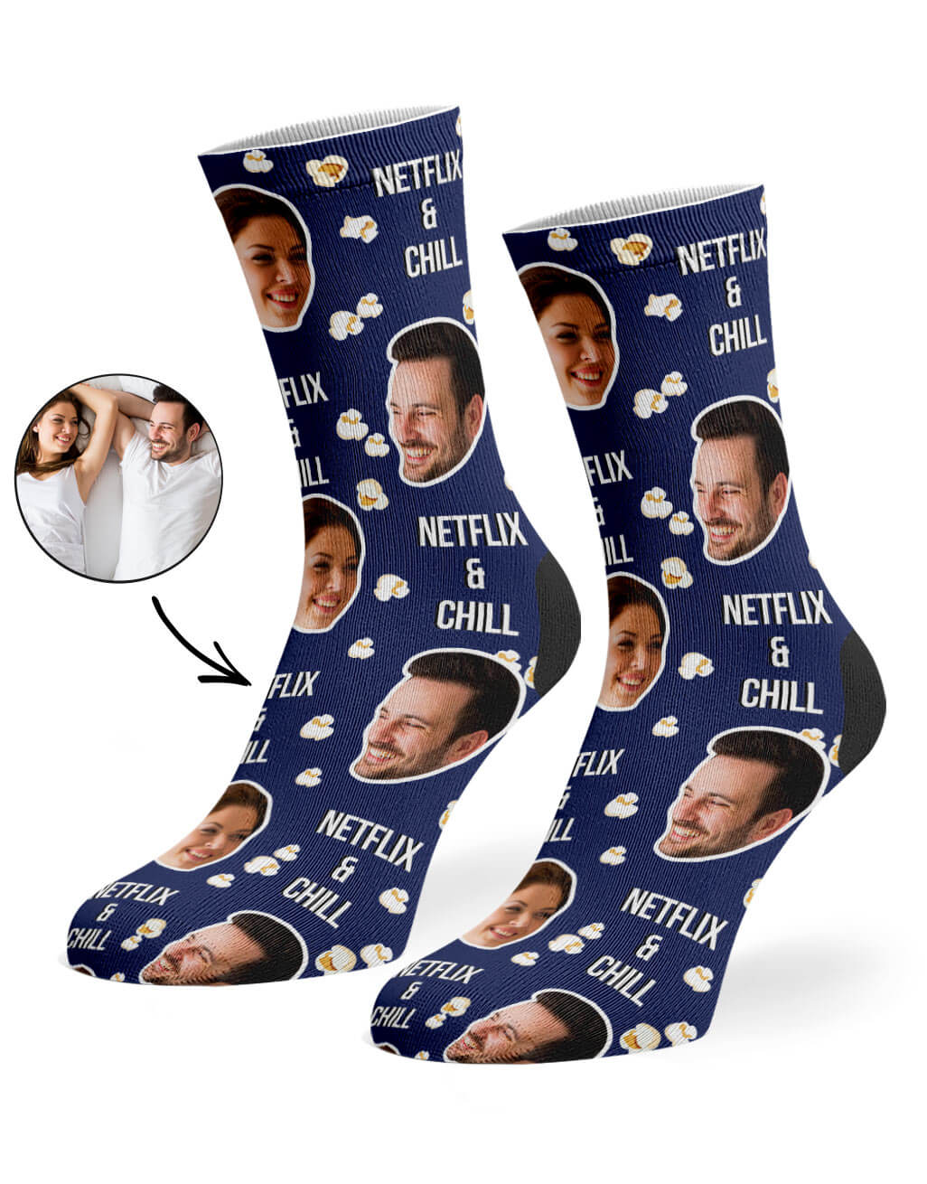 Netflix & Chill Custom Socks