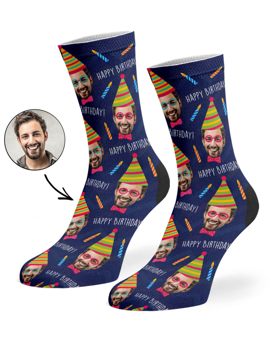 Party Me Birthday Custom Socks