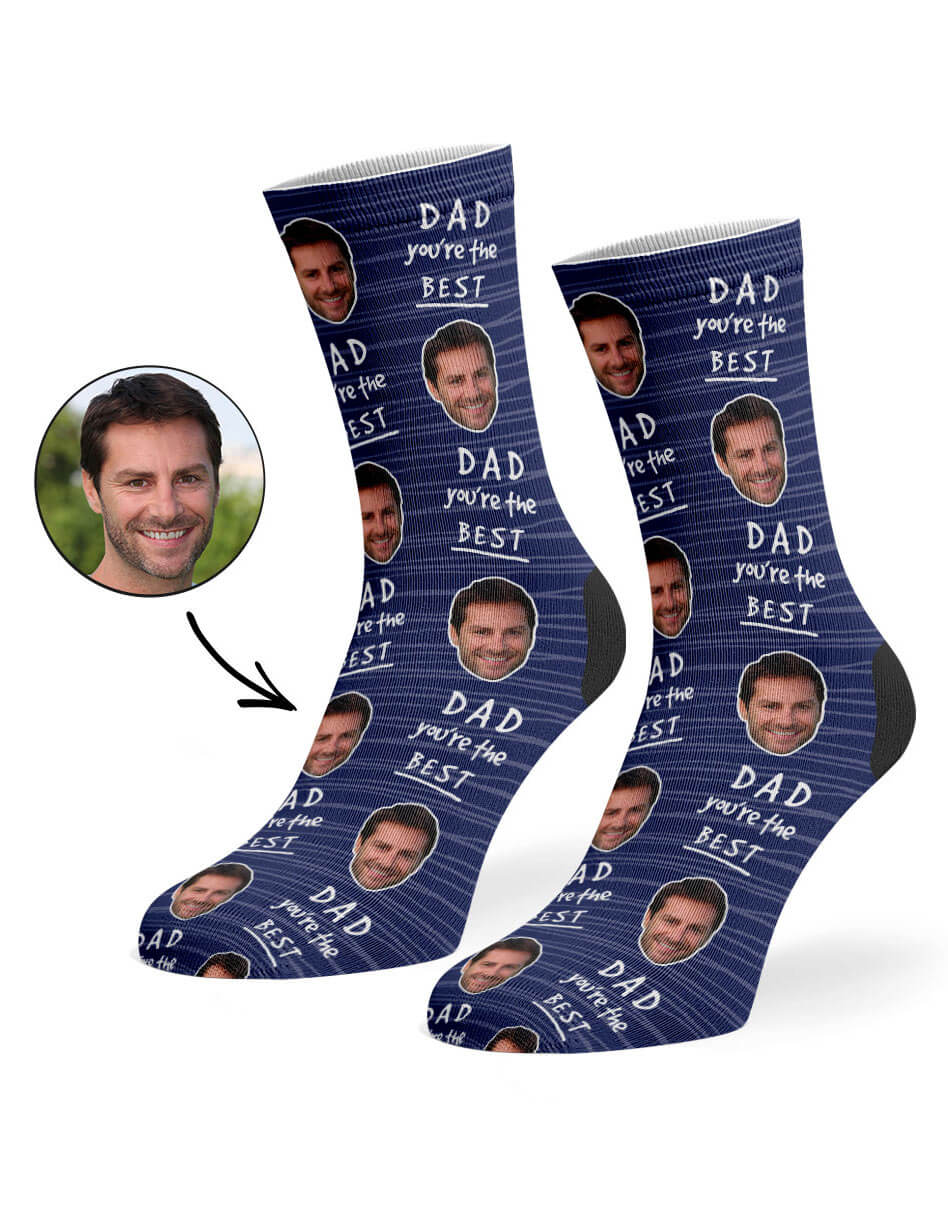Dad You're The Best Custom Socks