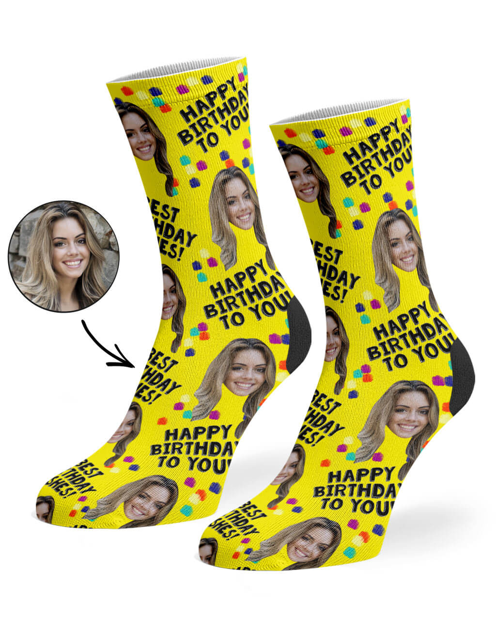 Birthday Party Custom Socks