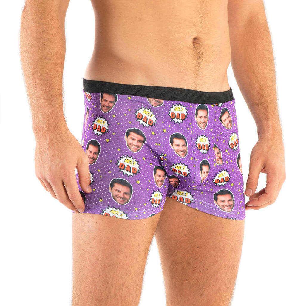 Number 1 Dad Custom Boxers