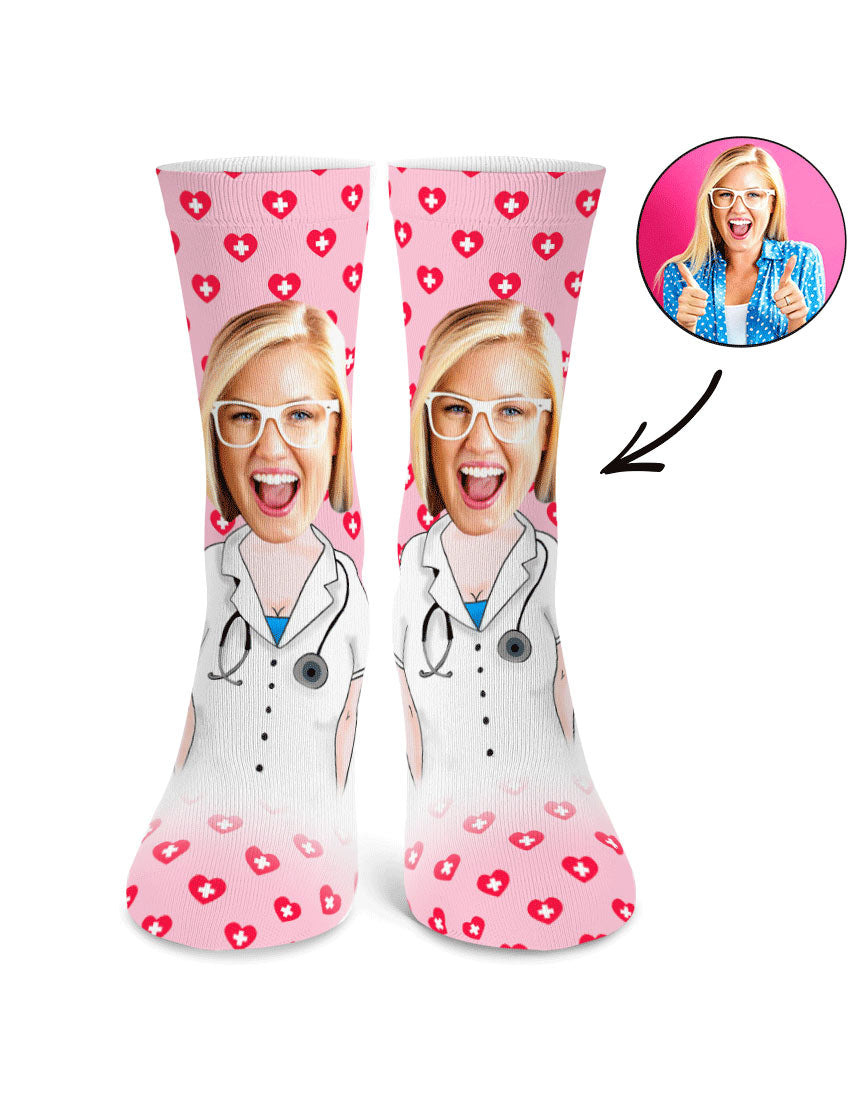 Female Nurse Me Custom Socks