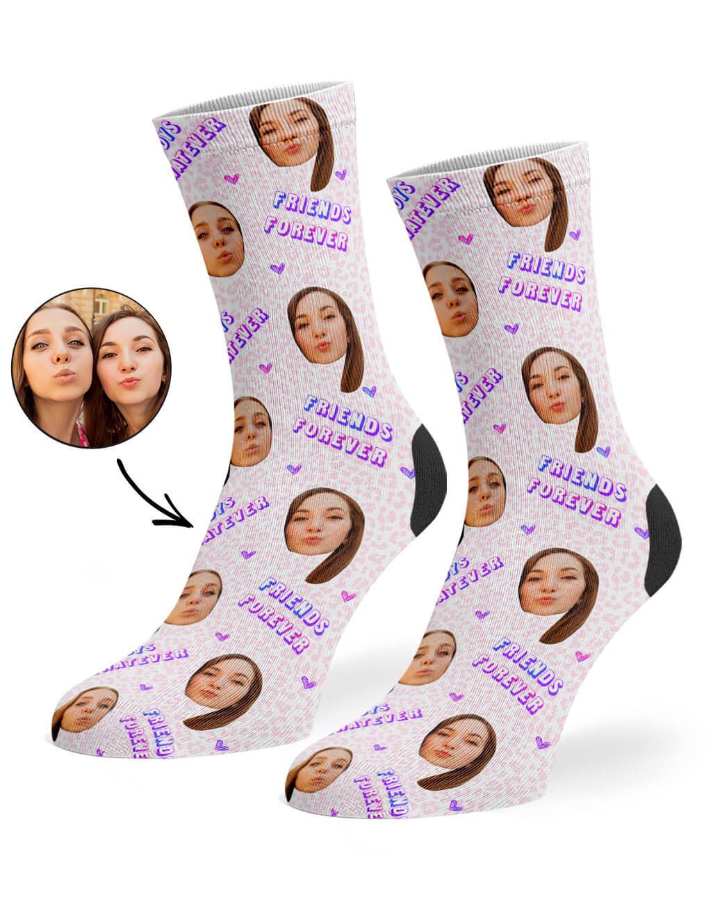 Friends Forever Boys Whatever Custom Socks