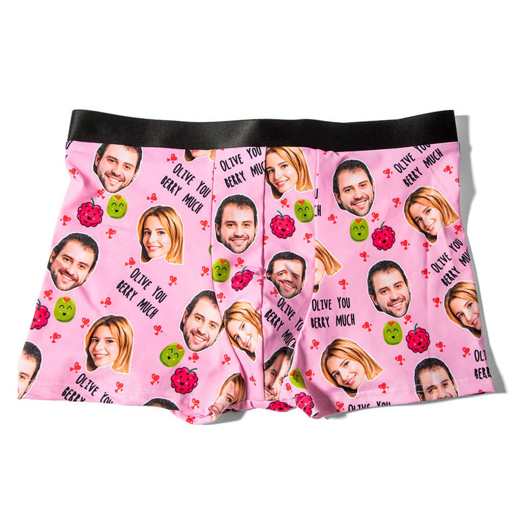 Olive You Berry Much Custom Boxers