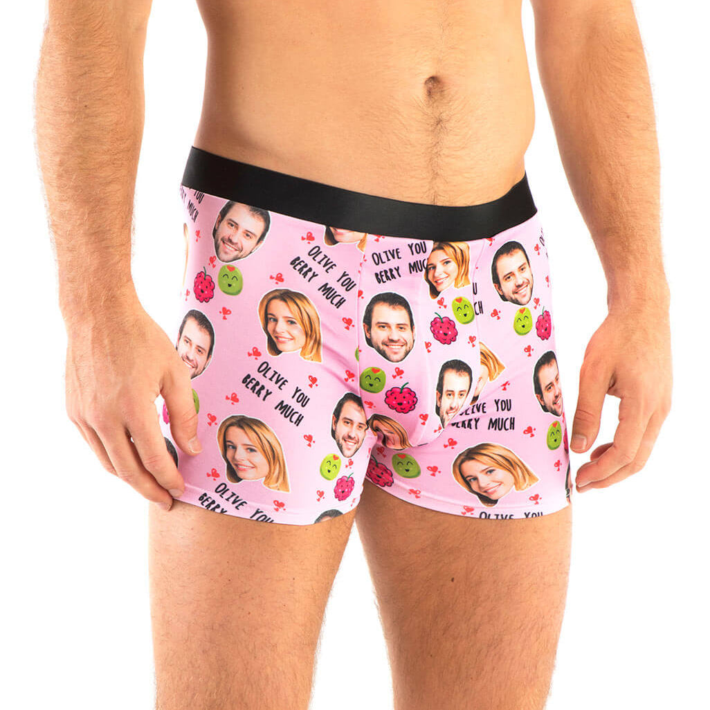 Olive You Berry Much Custom Boxers