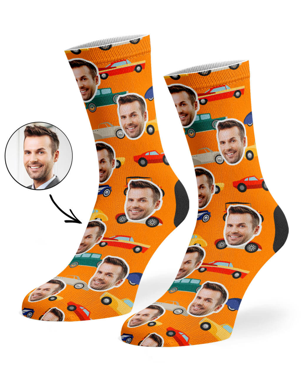 Car Face Custom Socks