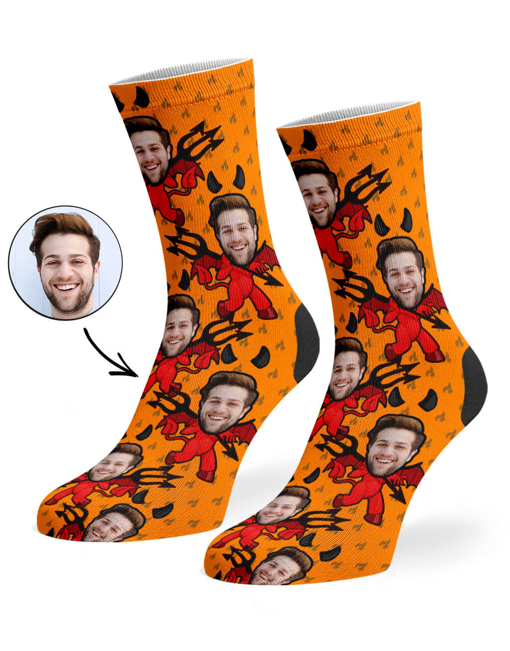 Devil Me Custom Socks