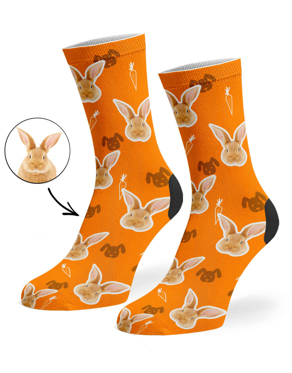 Your Rabbit on Custom Socks