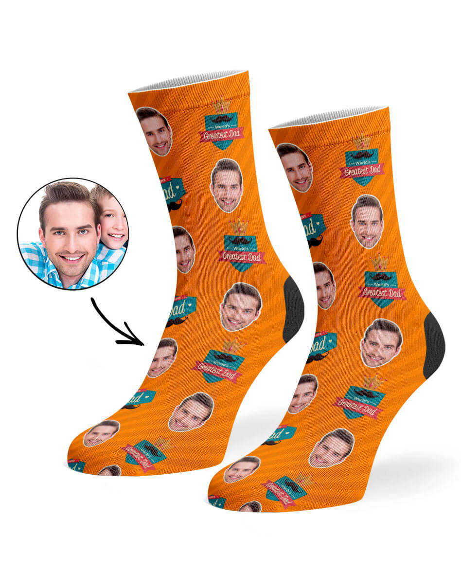 Greatest Dad Custom Socks