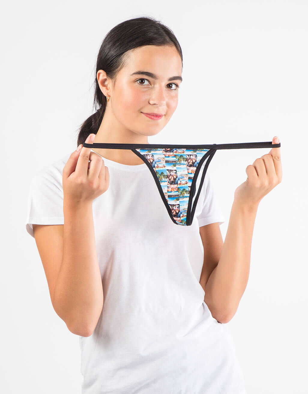 Photo Collage Custom Thong