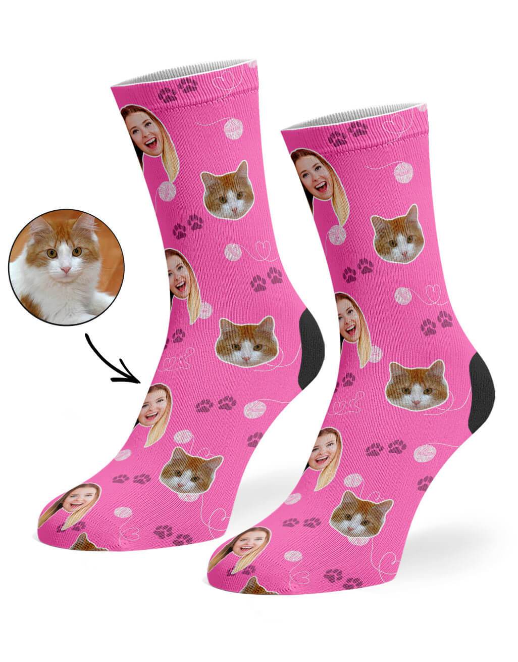 Cat & Owner Custom Socks