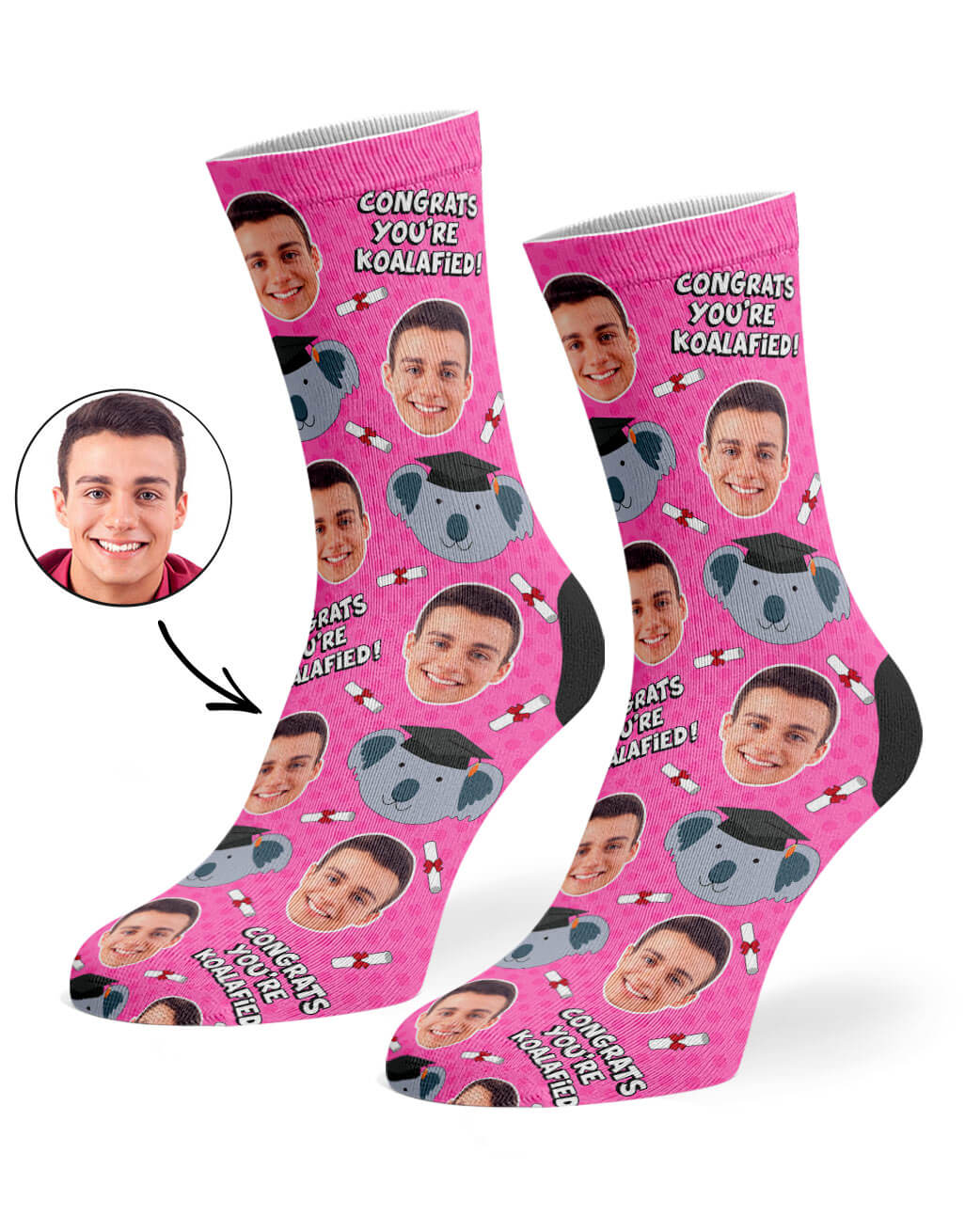 Congrats You're Koalafied Custom Socks