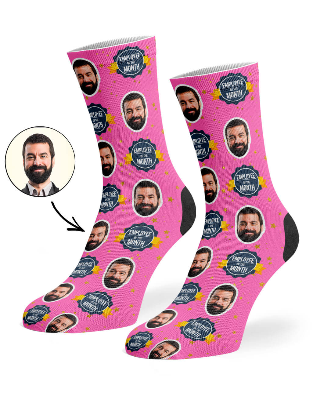 Employee Of The Month Custom Socks