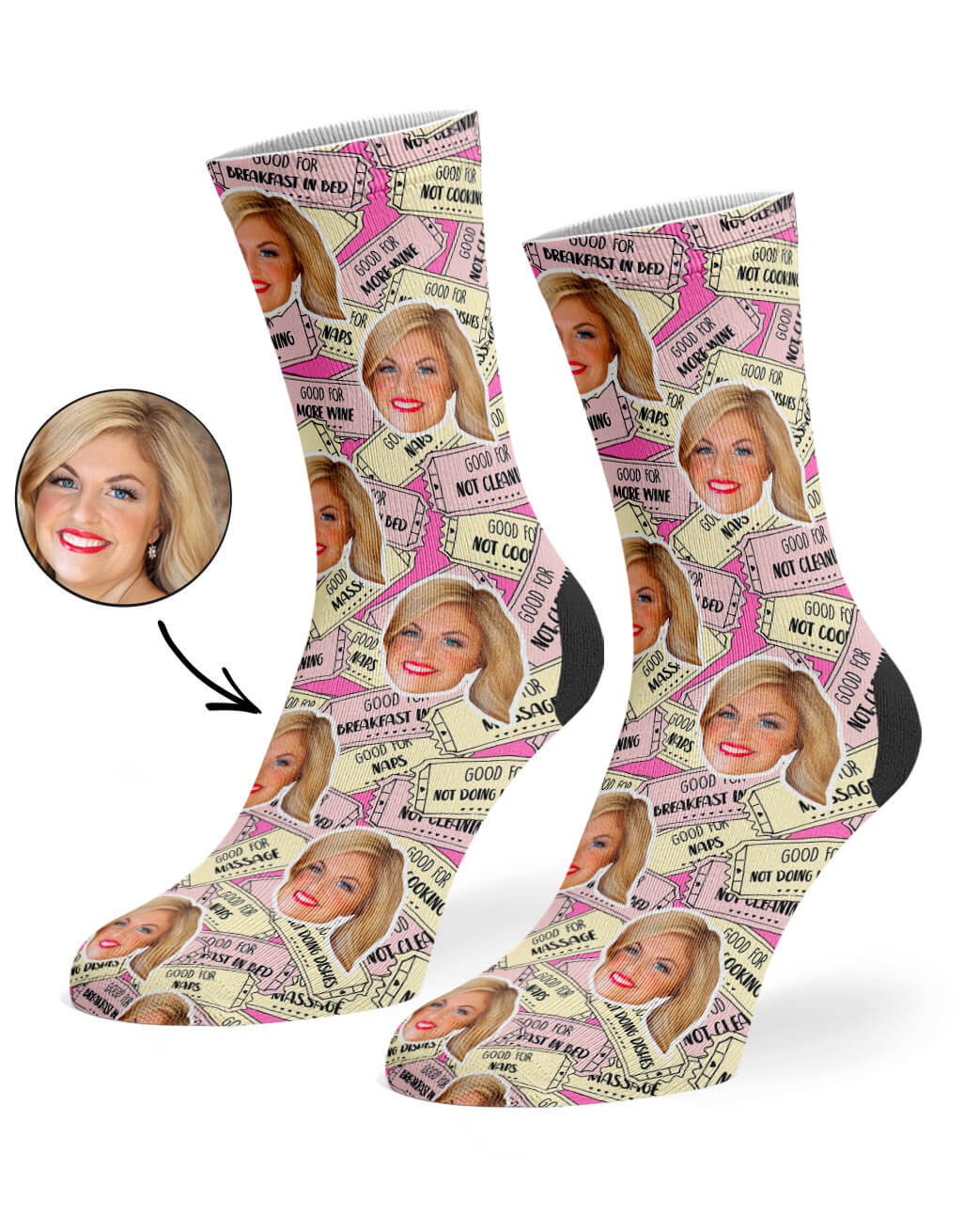 Mother's Day Coupon Custom Socks