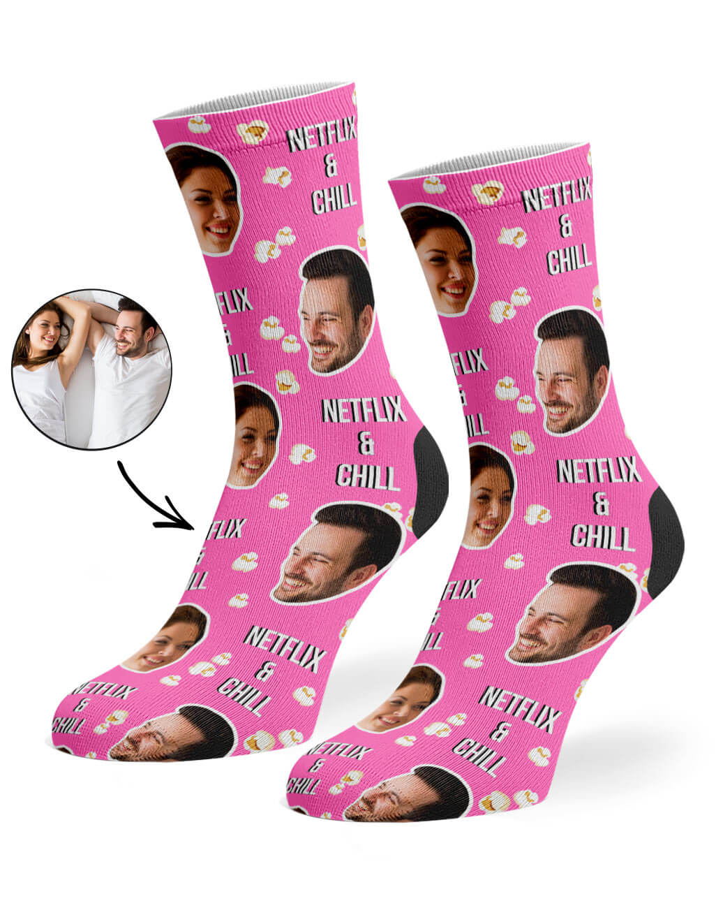 Netflix & Chill Custom Socks