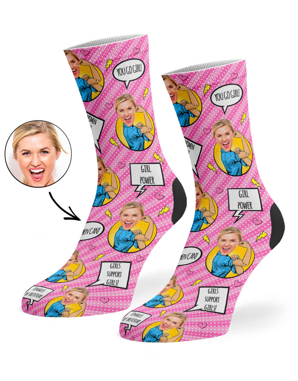 Strong Women Custom Socks