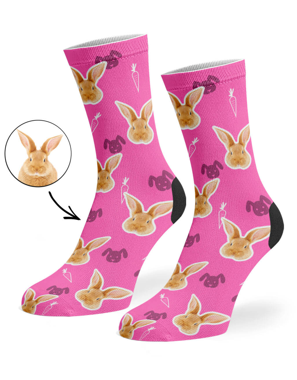 Your Rabbit on Custom Socks