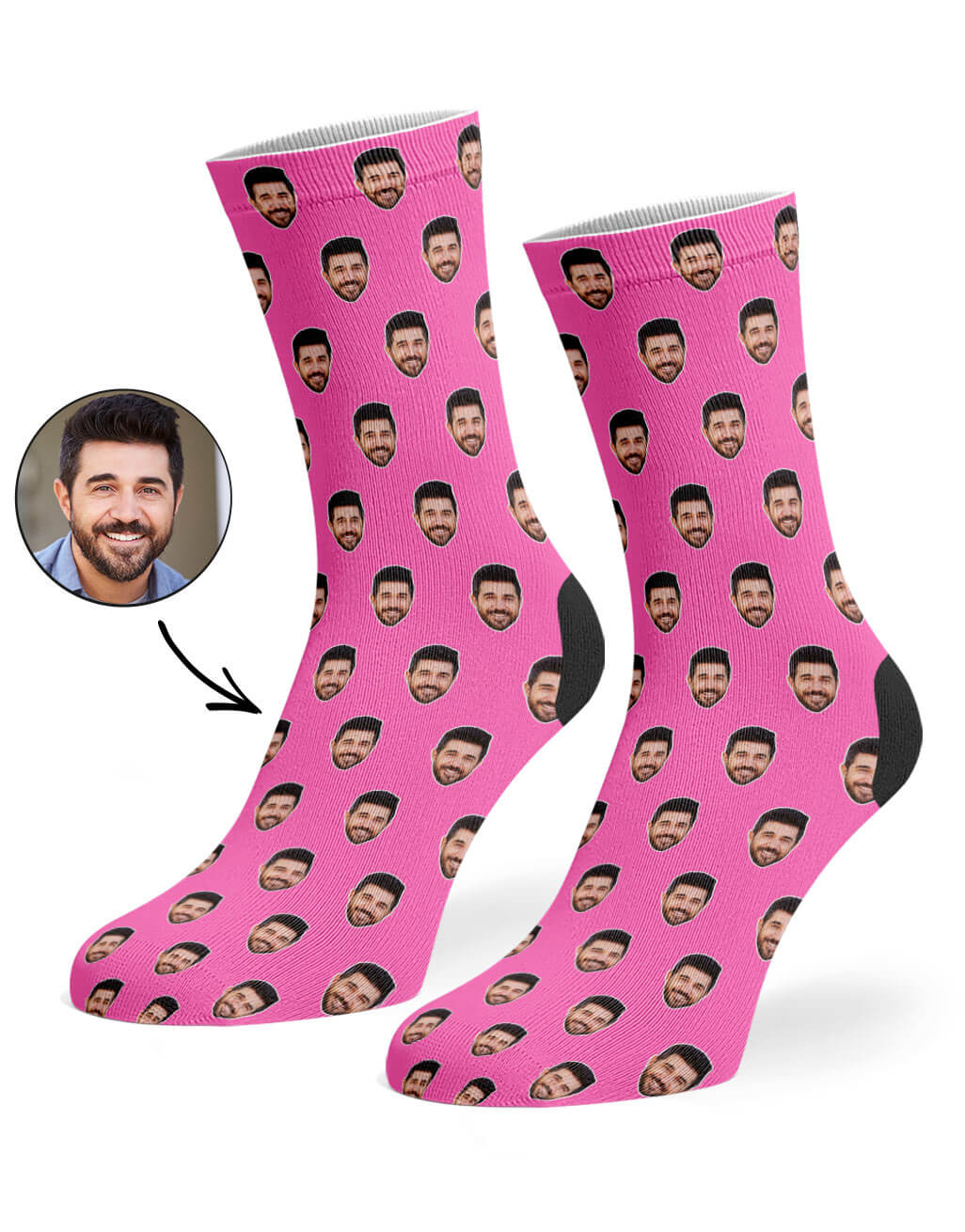 Face Pattern Custom Socks