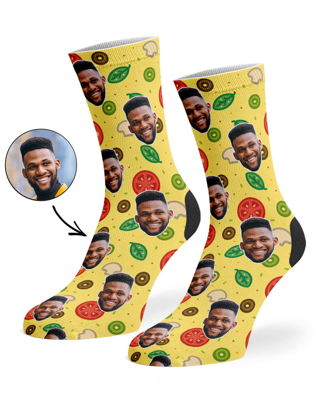 Pizza Custom Socks