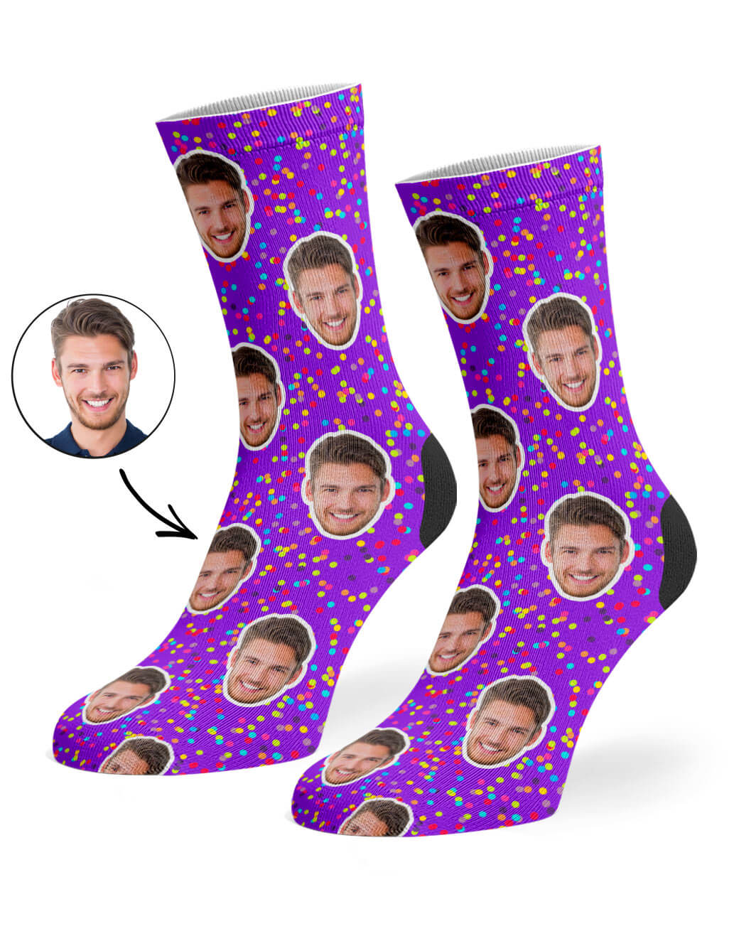 Colorful Spots Custom Socks