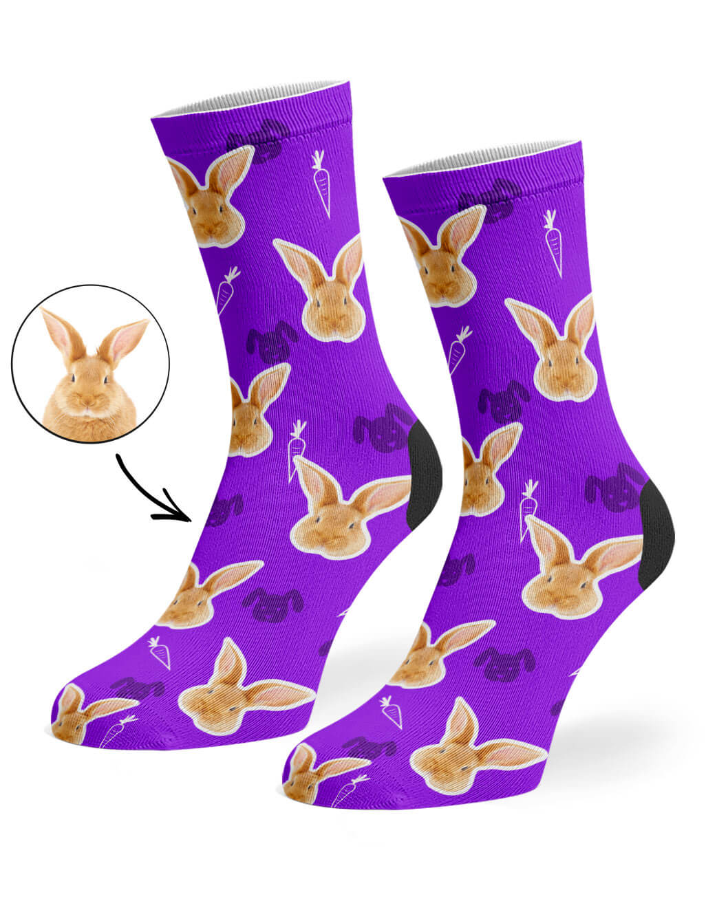 Your Rabbit on Custom Socks