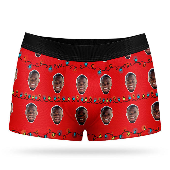 Christmas Lights Custom Boxers